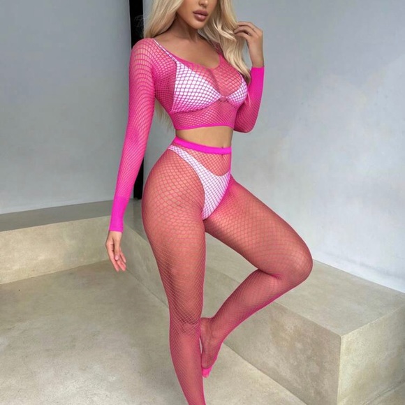 Sexy Fishnet Lingerie Set *NEW* - Picture 5 of 5